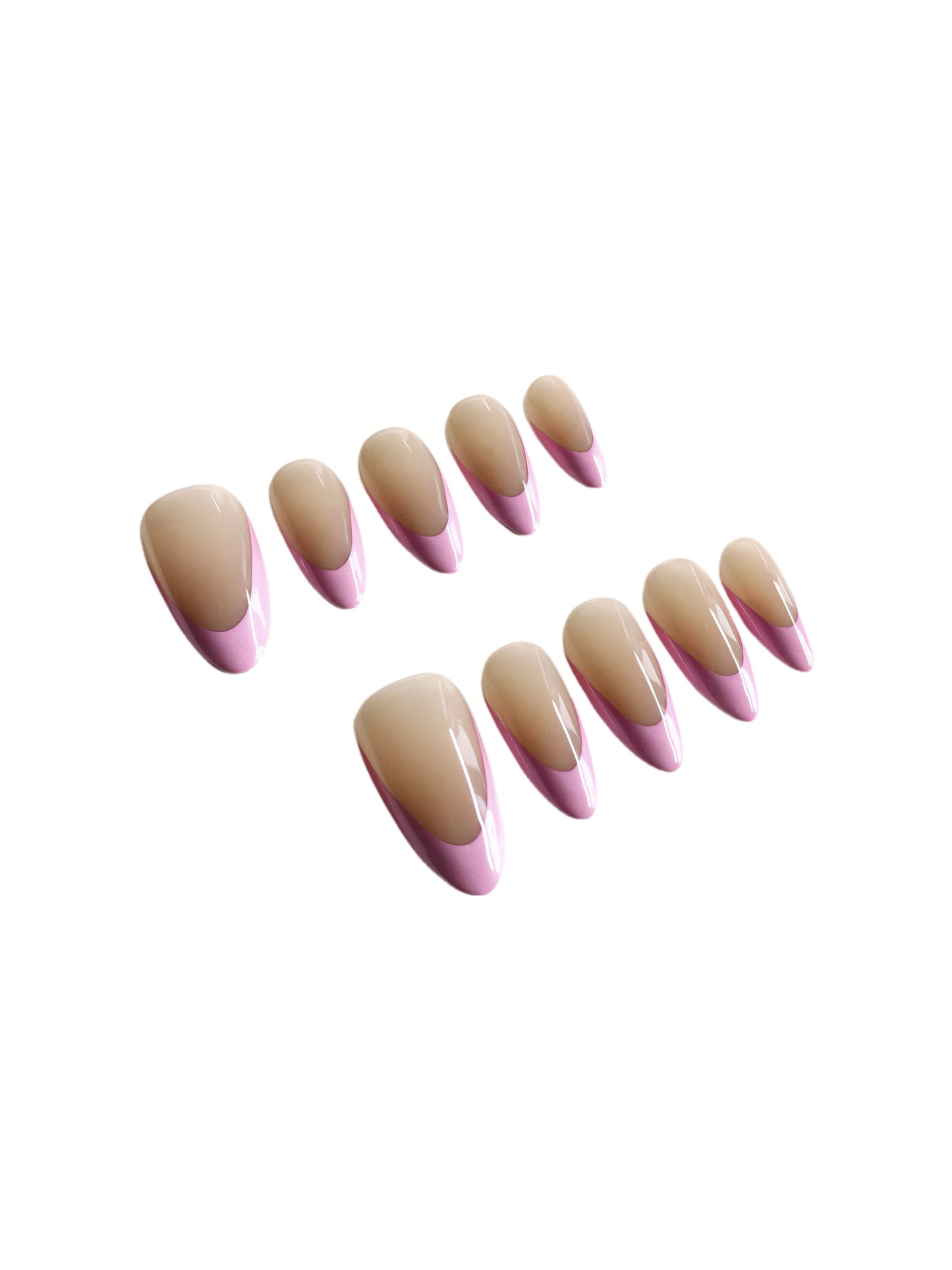 PINK TIP-PRESS ON NAILS