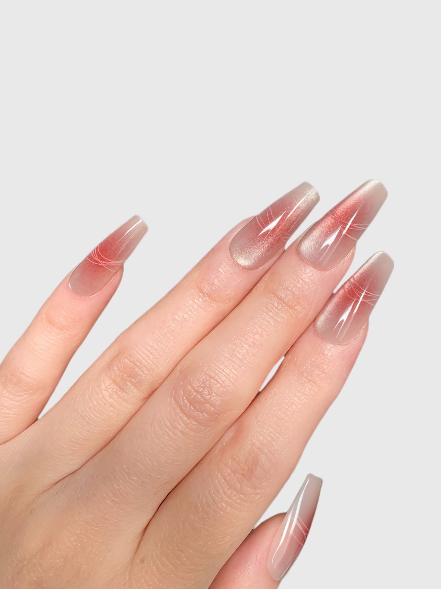 ROSE QUARTZ-PRESS ON NAILS