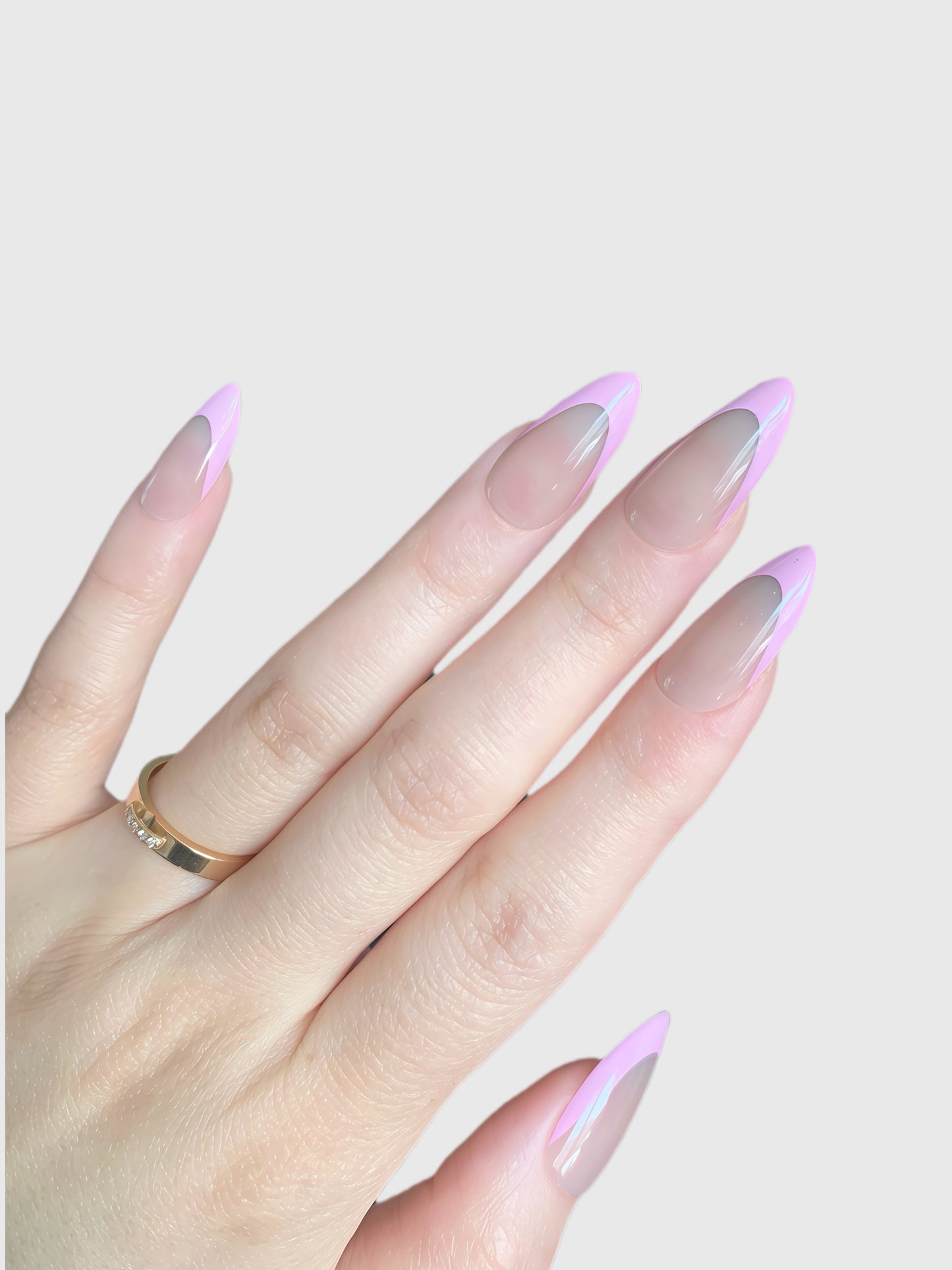 PINK TIP-PRESS ON NAILS