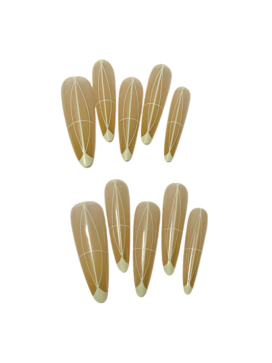 BUTTER PECAN-PRESS ON NAILS