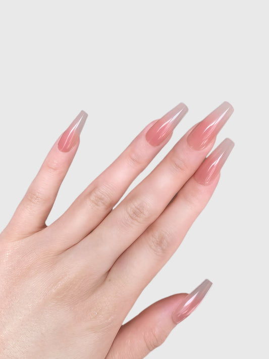 BARELY BLUSHED-PRESS ON NAILS