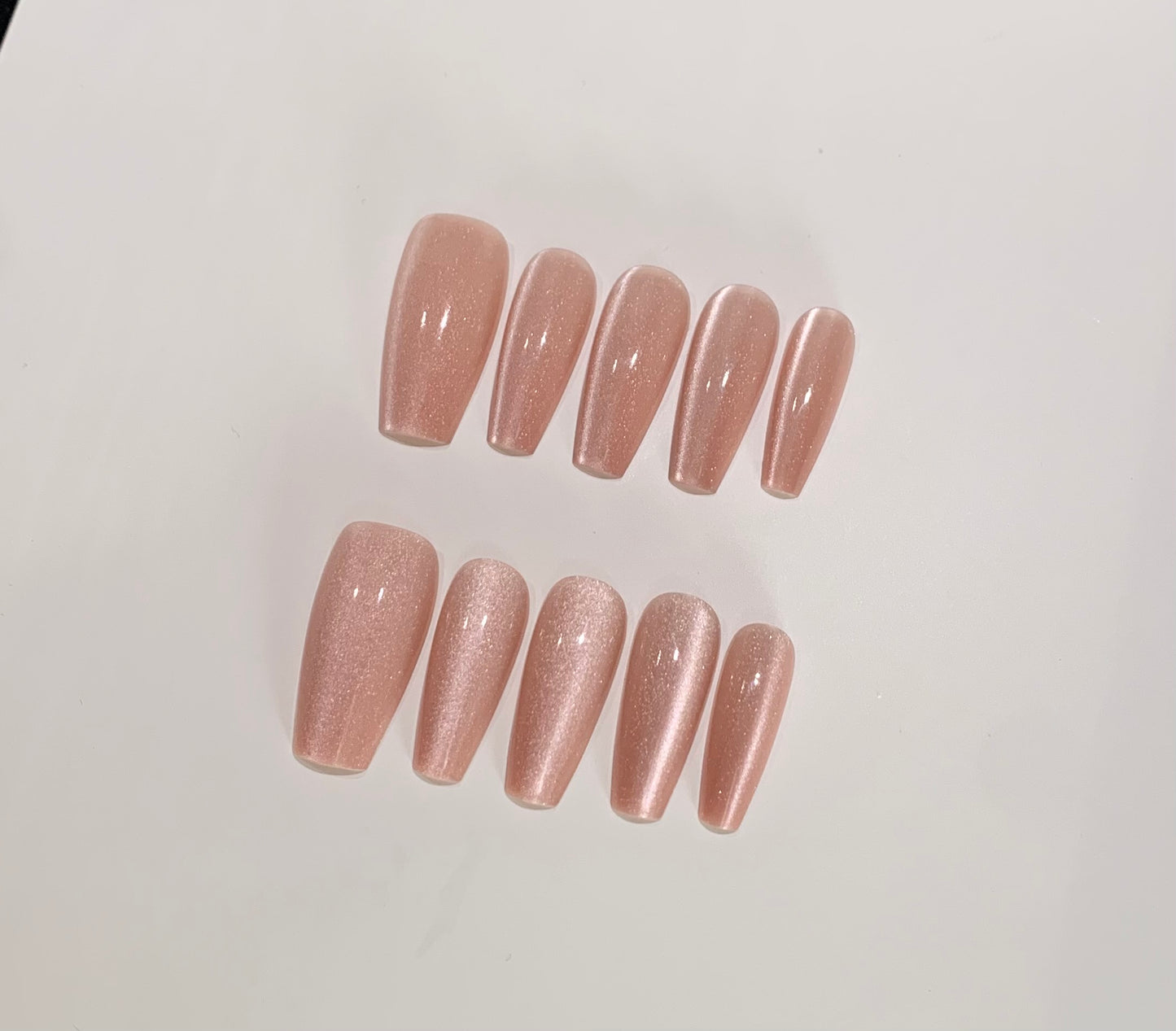 ROSE LATTE-PRESS ON NAILS