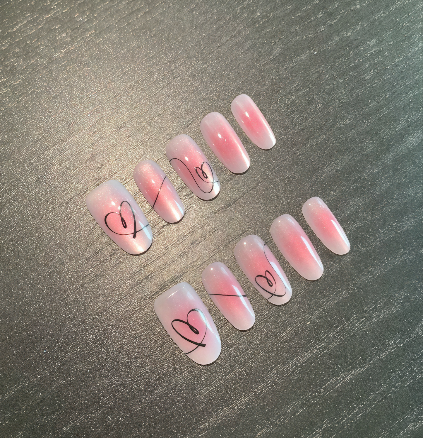 LOVE LINES-PRESS ON NAILS