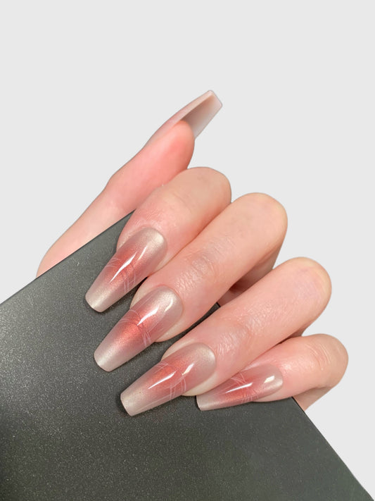 ROSE QUARTZ-PRESS ON NAILS
