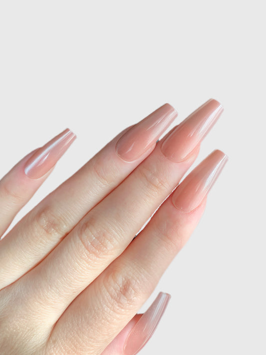 ROSE LATTE-PRESS ON NAILS