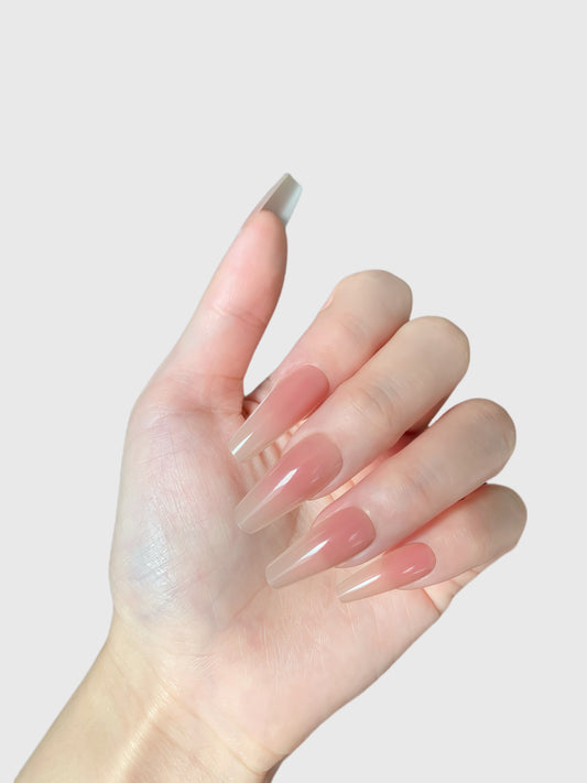 BARELY BLUSHED-PRESS ON NAILS